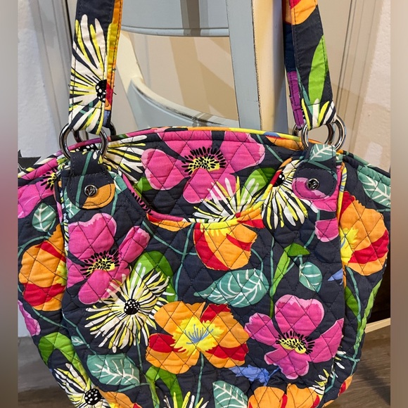 Vera Bradley Glenna Shoulder Bag in Jazzy Blooms - Picture 2 of 7